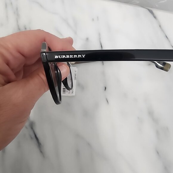New BURBERRY Eyeglasses B 4280 3773/1W 50-22 145 Black on Plaid Frames No Case main image 8